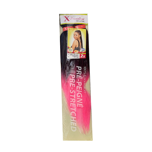 Hair extensions X-Pression Pre-Peigne T1b/As-Pink 2 Units X-Pression