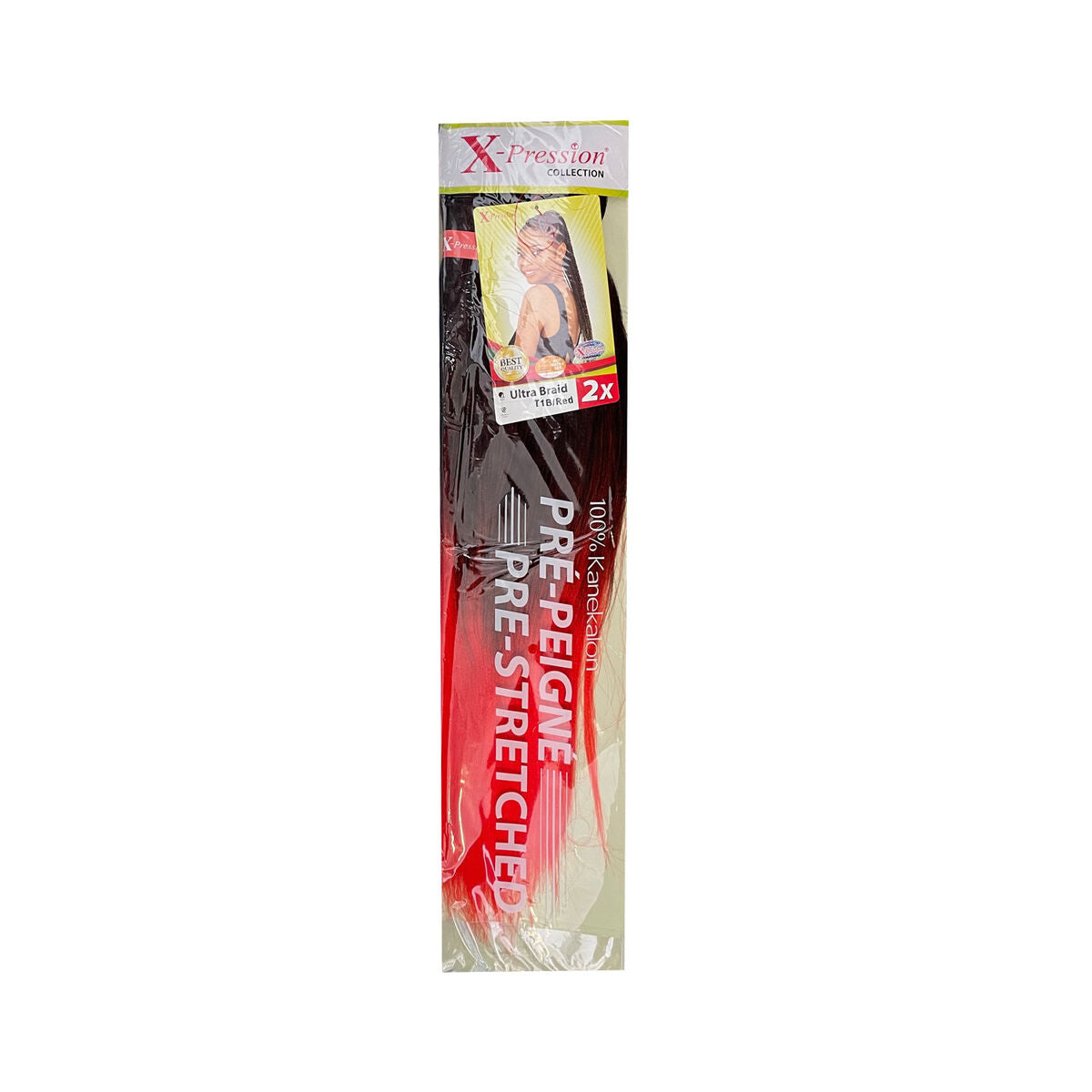 Hair extensions X-Pression Pre-Peigne T1B/Red 2 Units X-Pression