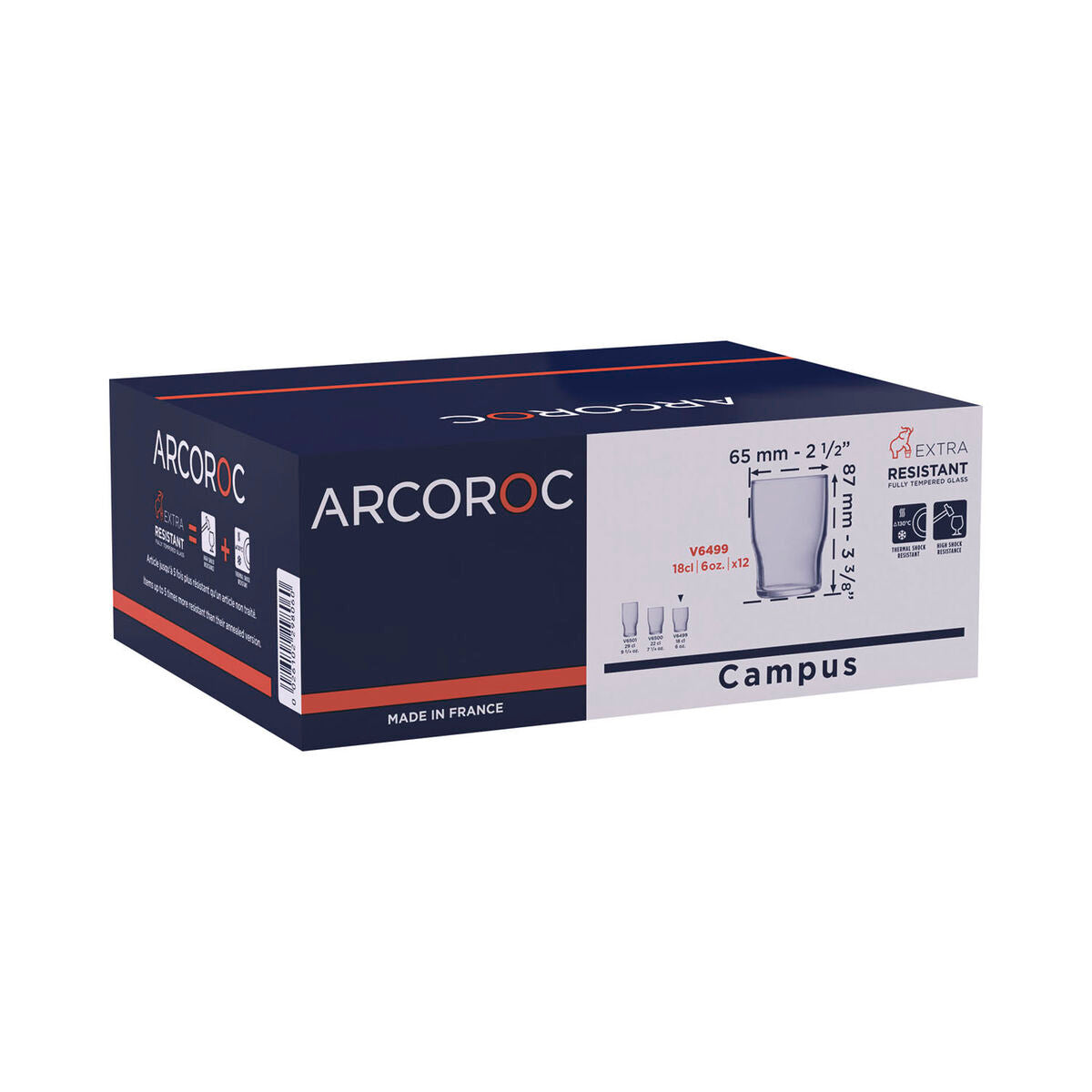 Glass Arcoroc Campus Transparent Glass 180 ml Arcoroc