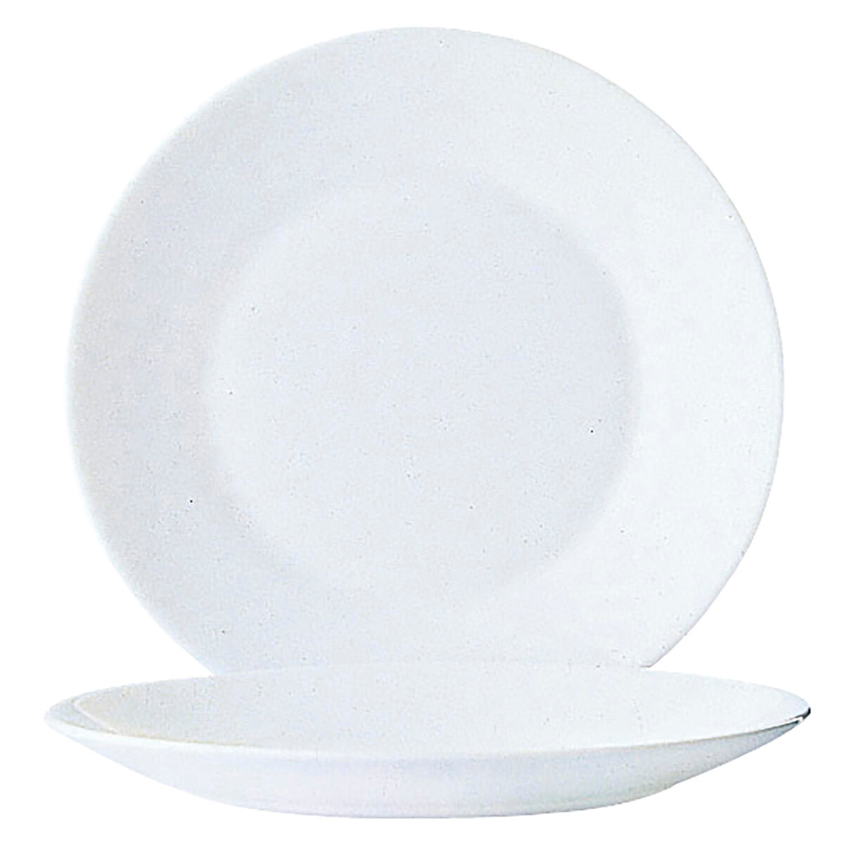 Plate set Arcoroc Restaurant Bread White Glass 6 Units (155 ml) Arcoroc