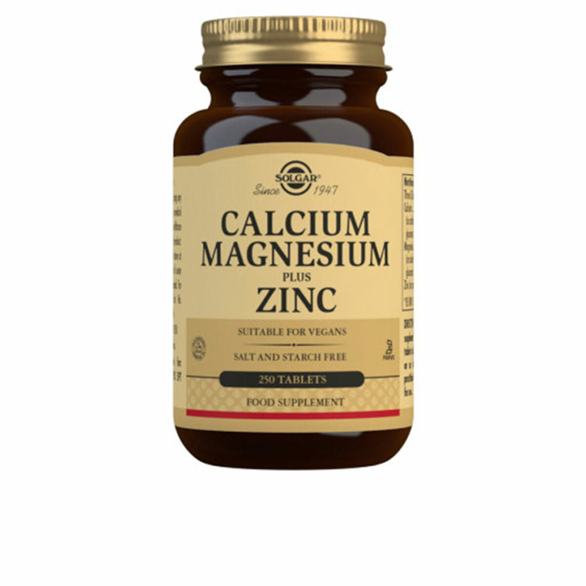 Calcium - Magnesium plus Zinc Solgar Calcio Magnesio Zinc 250 Units