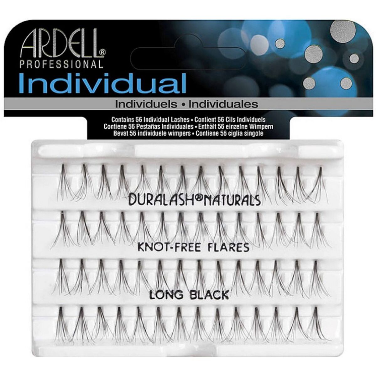 Set of false eyelashes Ardell Duralash Long Black Individual eyelashes 56 Units Ardell