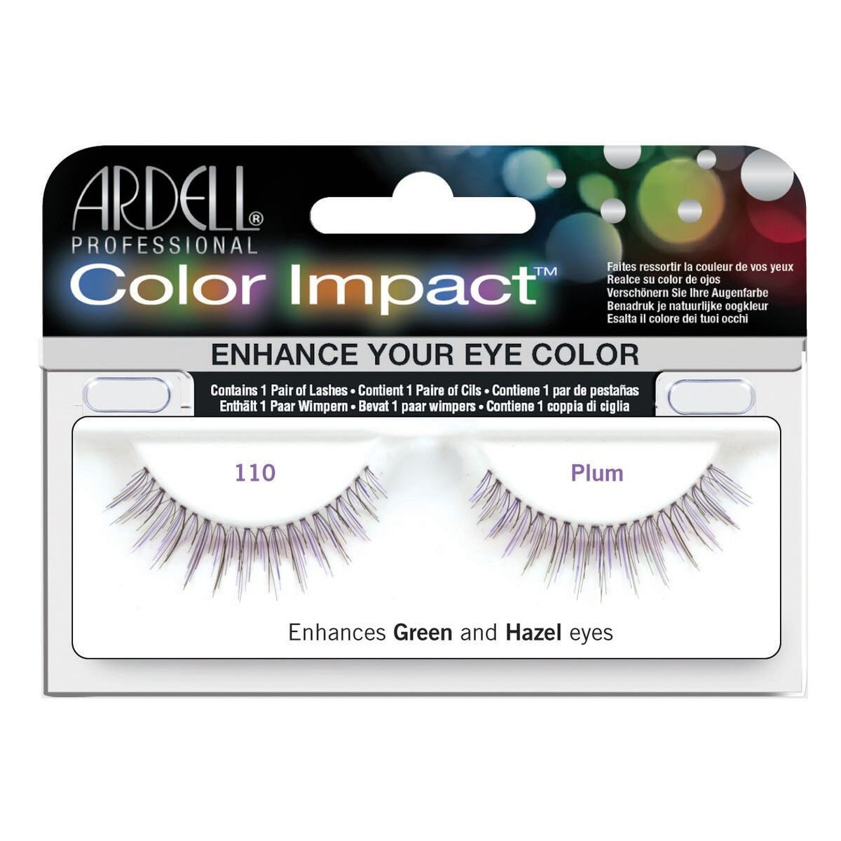 Set of false eyelashes Ardell Color Impact Nº 110 Plum Ardell