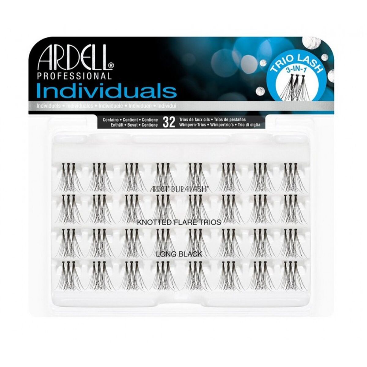 Set of false eyelashes Ardell Duralash Long Black Individual eyelashes 32 Units Ardell