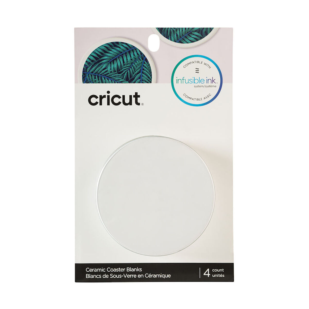 Customisable Coaster for Cutting Plotter Cricut Ceramic White (4 Units) Cricut