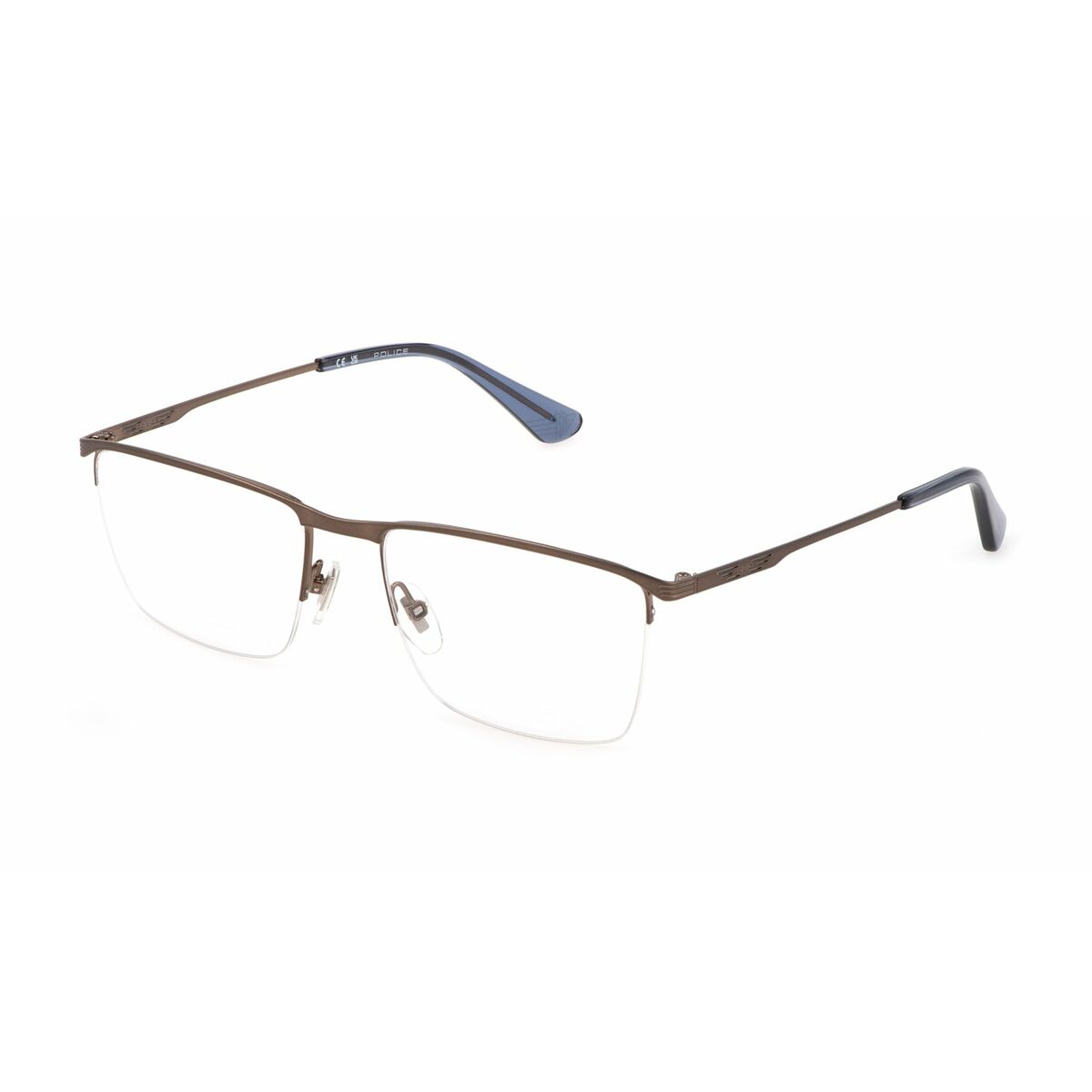 Men' Spectacle frame Police VPLG75-550F68 Brown Ø 55 mm Police