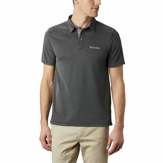 Men’s Short Sleeve Polo Shirt Columbia Nelson Point™ Black Columbia