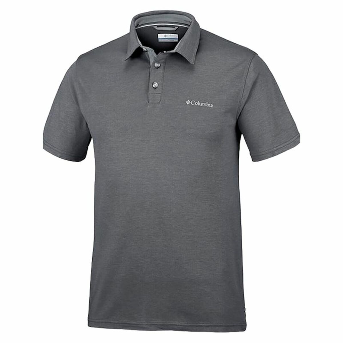 Men’s Short Sleeve Polo Shirt Columbia Nelson Point™ Dark grey Columbia