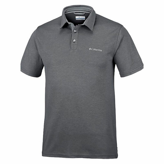 Men’s Short Sleeve Polo Shirt Columbia Nelson Point™ Dark grey Columbia