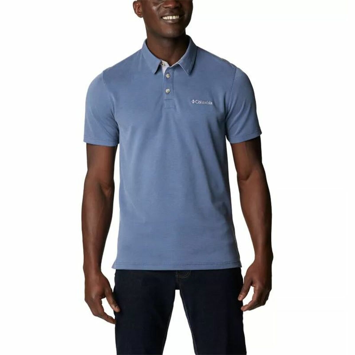 Men’s Short Sleeve Polo Shirt Columbia Nelson Point™ Indigo