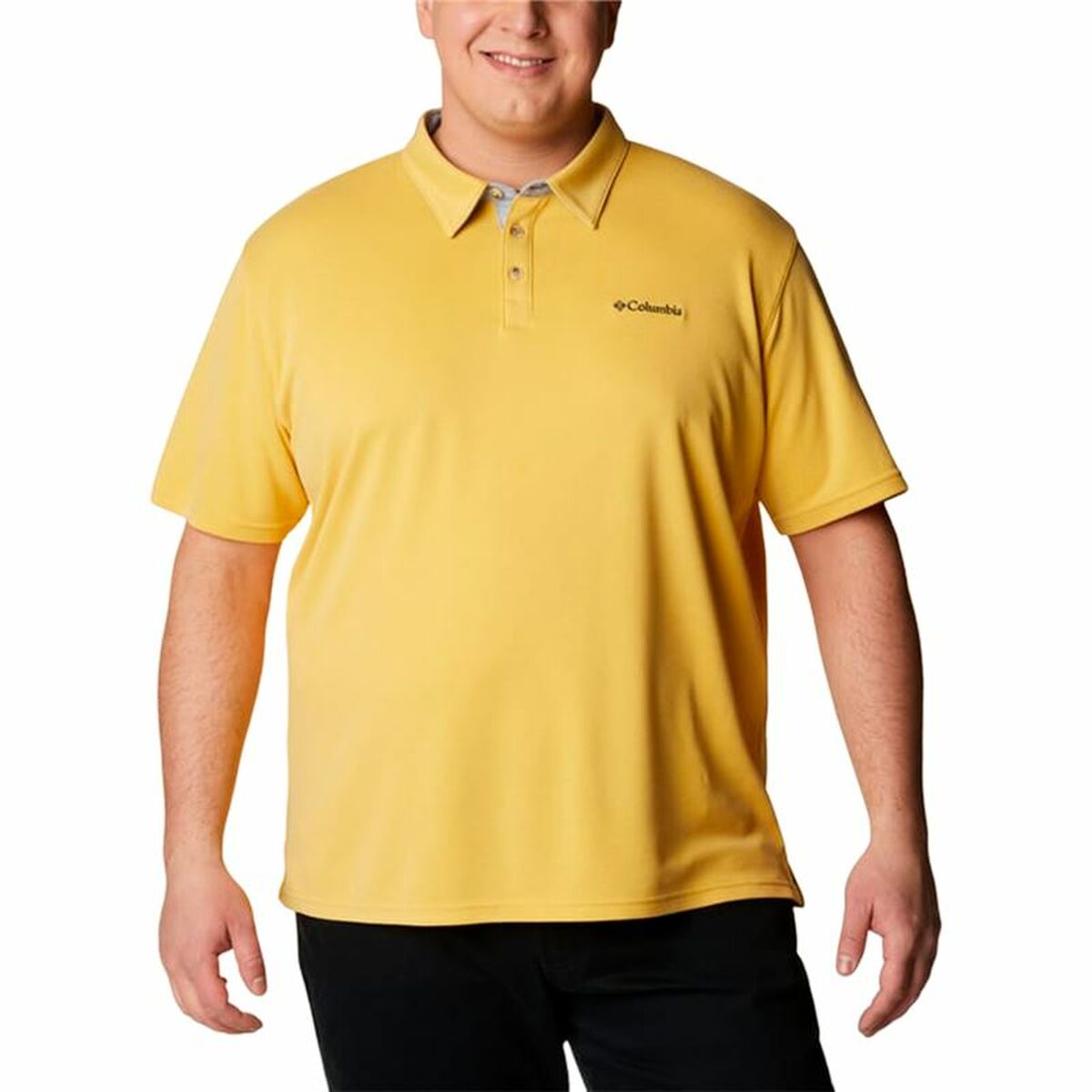 Men’s Short Sleeve Polo Shirt Columbia Nelson Point™ Yellow Columbia