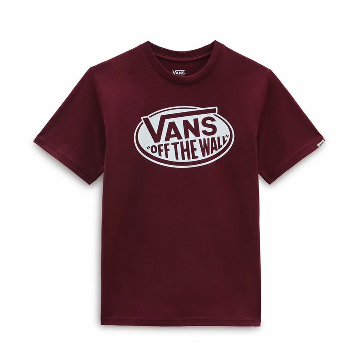 Children’s Short Sleeve T-Shirt Vans Classic OTW Dark Red Vans