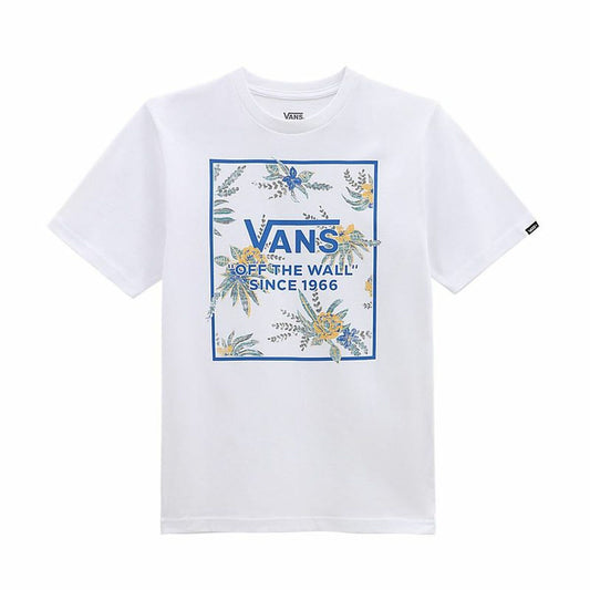 Children’s Short Sleeve T-Shirt Vans Califlower Box-B White Vans