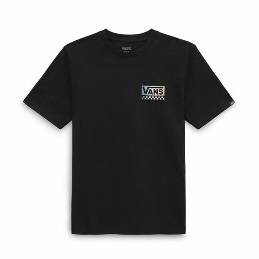 Children’s Short Sleeve T-Shirt Vans Global Stack-B Black Vans