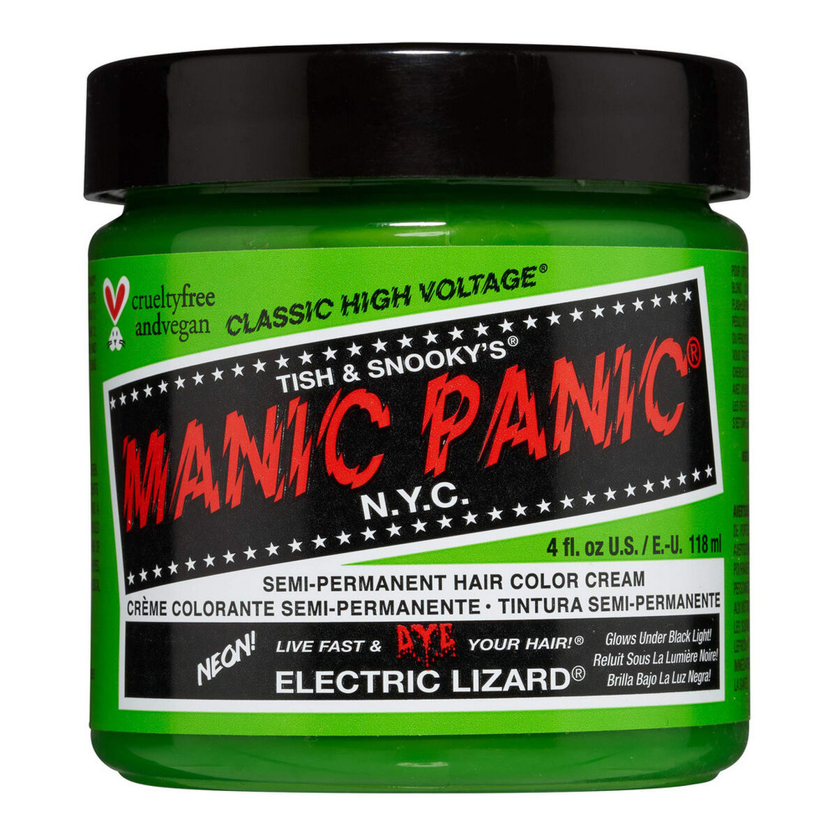 Permanent Dye Classic Manic Panic Panic Classic Electric Lizard (118 ml) Manic Panic