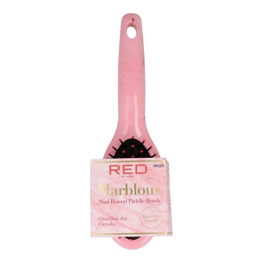 Detangling Hairbrush Red Kiss Kiss Marblous Pink Circular Red Kiss