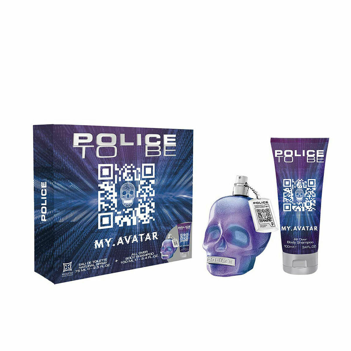 Men's Perfume Set Police To Be My.Avatar EDT 2 Pieces Police