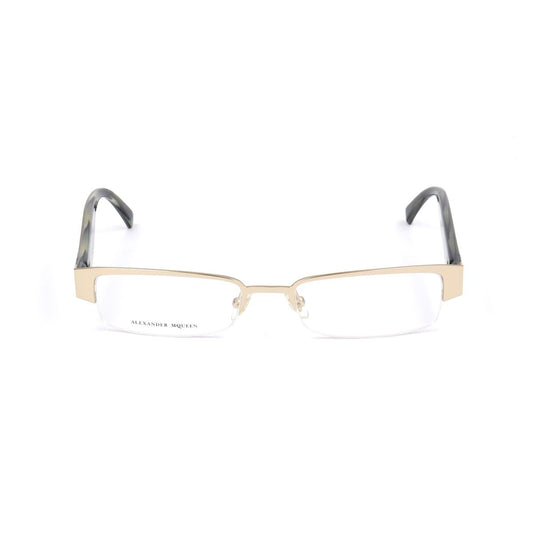 Unisex' Spectacle frame Alexander McQueen AMQ-4159-R2E Golden Ø 51 mm Alexander McQueen