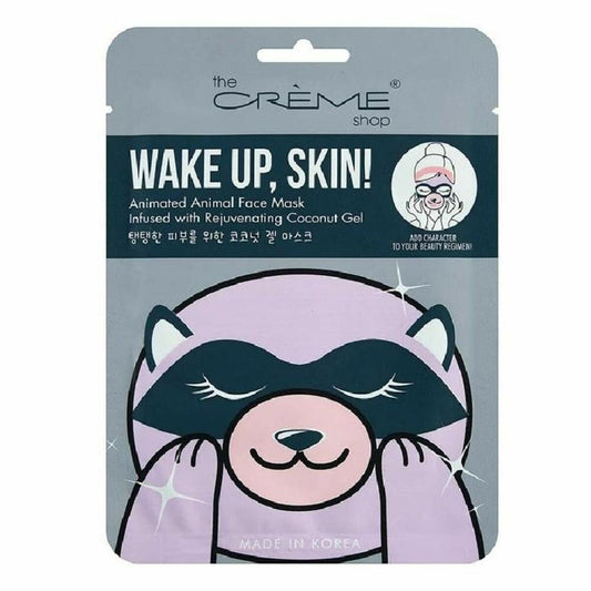 Mascarilla facial The Crème Shop Wake Up, Skin! Mapache (25 g)