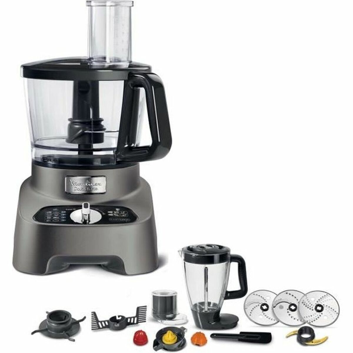 Food Processor Moulinex Black/Grey 1000 W Moulinex