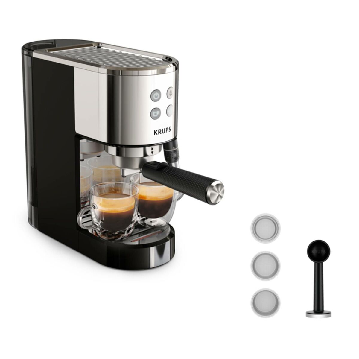 Express Manual Coffee Machine Krups XP440C 1350 W Steel Krups