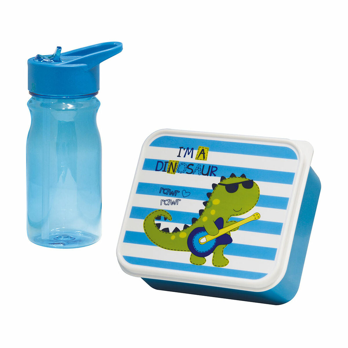 Picnic Holder and Bottle Included Mondex Blue Dinosaur Mondex