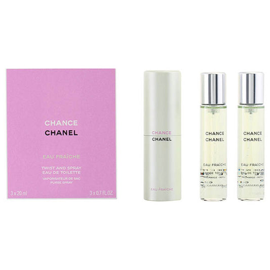 Women's Perfume Set Chance Eau Fraiche Chanel Chance Eau Fraiche (3 pcs) Chanel