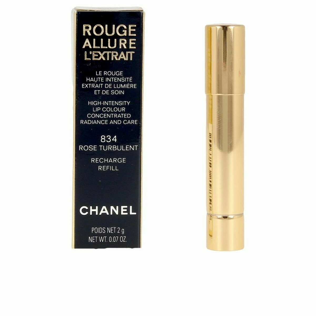 Lipstick Chanel Rouge Allure L'extrait - Ricarica Rose Turbulent 834 Chanel