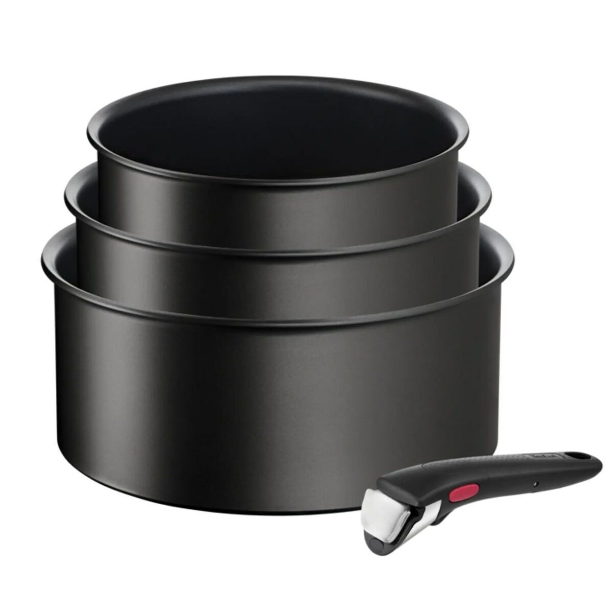 Casserole with lid Tefal L3979202 Black Aluminium Ø 18 cm Ø 20 cm Ø 16 cm (3 Units) (4 Units) Tefal