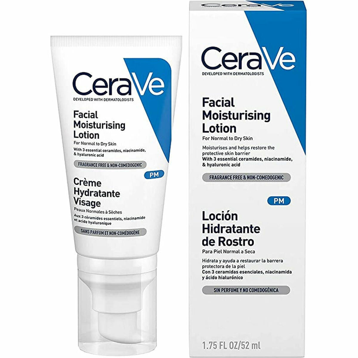 Moisturizing Facial Lotion CeraVe PM (52 ml) CeraVe