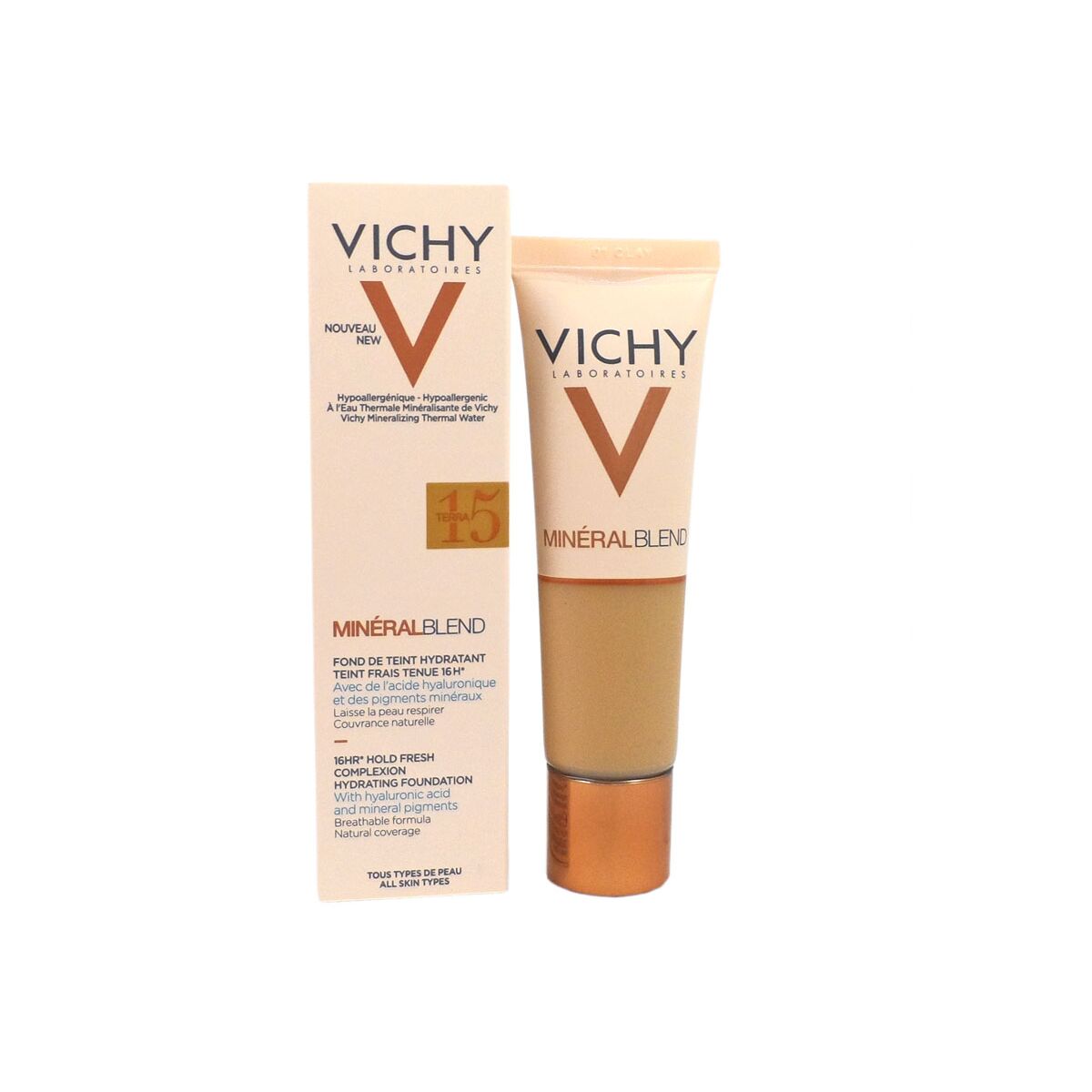 Liquid Make Up Base Vichy Mineralblend Nº 15 Terra 30 ml