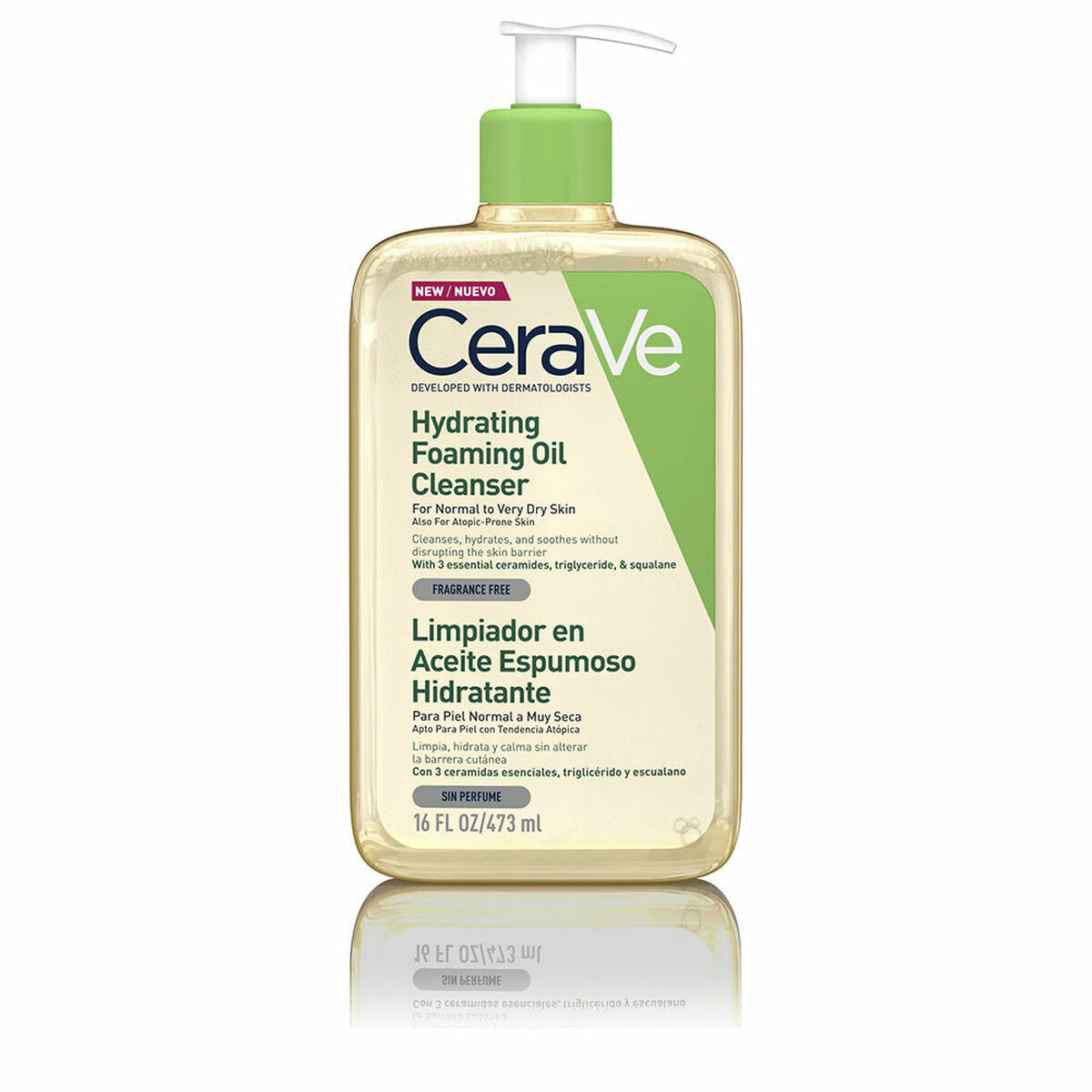 Moisturising Oil CeraVe Hydrating Foaming Oil Cleanser Foam Cleaner 473 ml