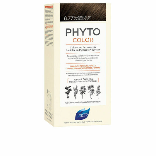 Permanent Colour PHYTO PhytoColor 6.77-marrón claro capuchino Ammonia-free Phyto Paris