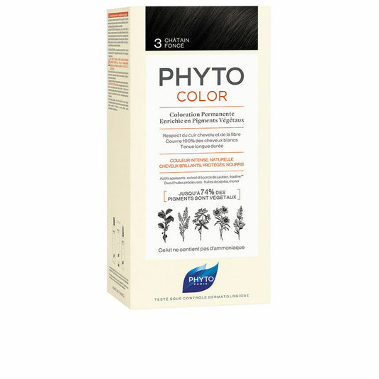 Permanent Colour PHYTO PhytoColor 3-castaño oscuro Ammonia-free Phyto Paris