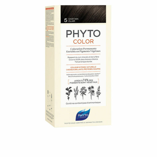 Permanent Colour PHYTO PhytoColor 5-castaño claro Ammonia-free Phyto Paris