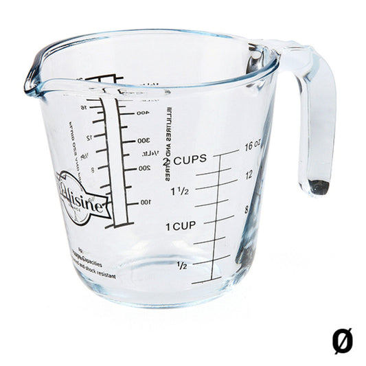 Measuring Jug Ô Cuisine Transparent Glass Ô Cuisine