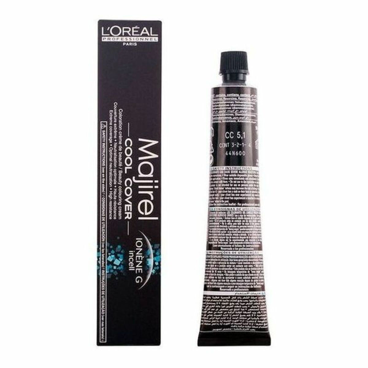 Permanent Dye Majirel Cool-Cover L'Oreal Professionnel Paris 0000017692 Châtain Clair Cendré 50 ml LOreal Professionnel Paris