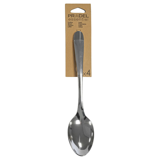 Set of Spoons Pradel essentiel Ondine Steel Metal 18 cm (4 Units) Pradel essentiel