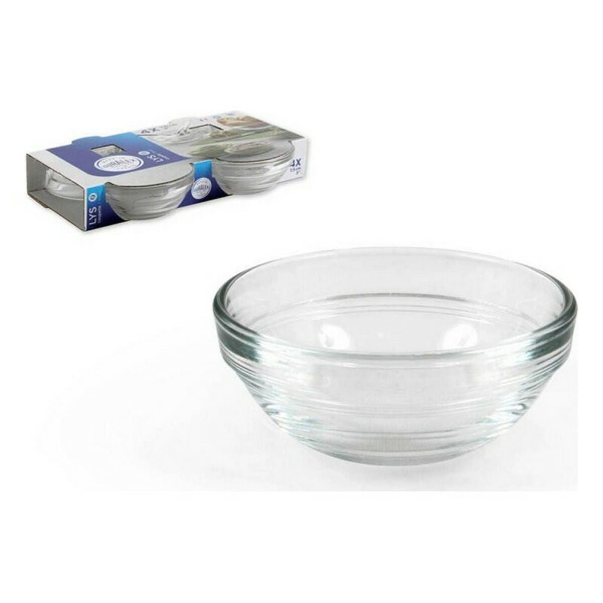 Bowl Duralex Stackable Circular (4 uds) (70 ml) Duralex