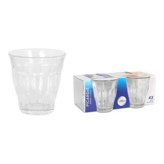 Set of glasses Duralex 1024AC04 Crystal 130 ml (4 Units)