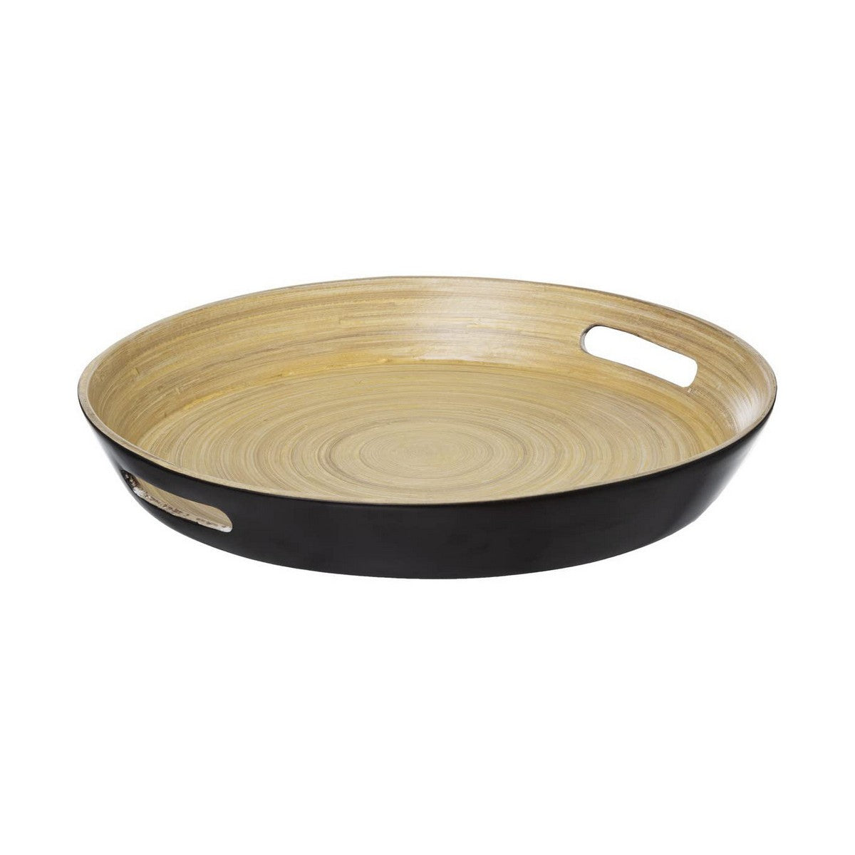 Tray 5five Simply Smart Noir Kitchen Natural Bamboo Ø 42 cm 5five Simply Smart