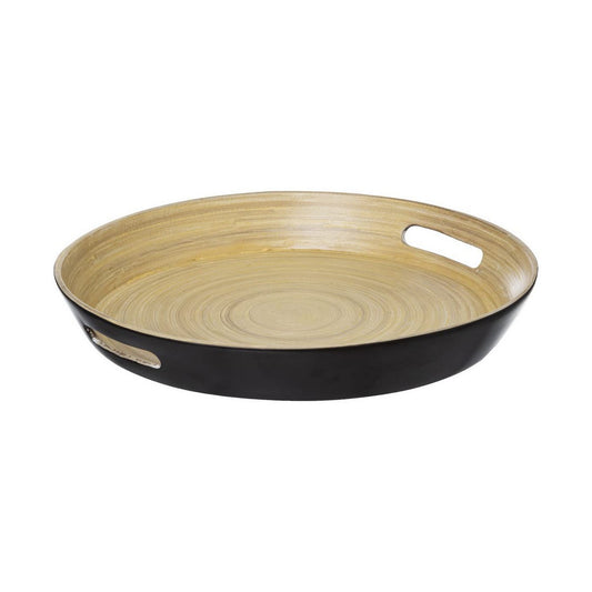 Tray 5five Simply Smart Noir Kitchen Natural Bamboo Ø 42 cm 5five Simply Smart