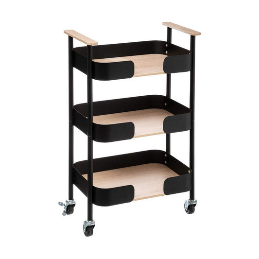 Serving trolley 5five Simply Smart Black 75 x 45,5 x 28,5 cm 5five Simply Smart