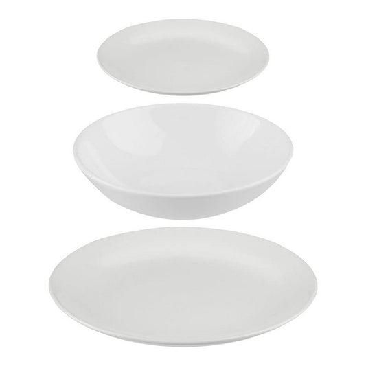 Tableware Secret de Gourmet White Ceramic 18 Pieces Secret de Gourmet