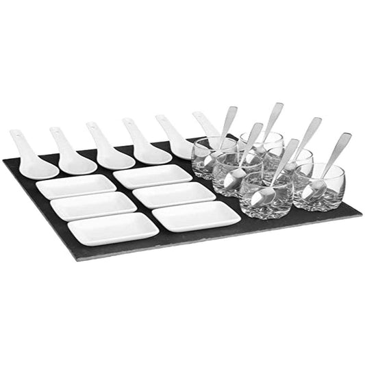 Appetizer Set Secret de Gourmet Black Board (30 x 30 cm) Secret de Gourmet