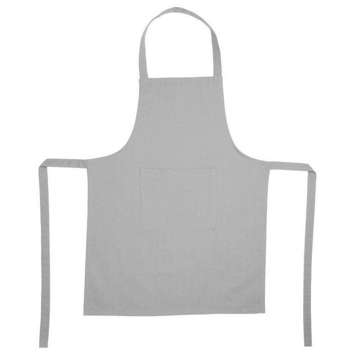 Apron with Pocket Atmosphera Cotton Light grey 60 x 80 cm Atmosphera