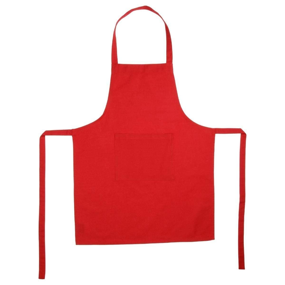 Apron with Pocket Atmosphera Red Cotton 60 x 80 cm Atmosphera