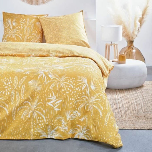 Duvet cover set TODAY 220 x 240 cm Yellow 3 Pieces TODAY