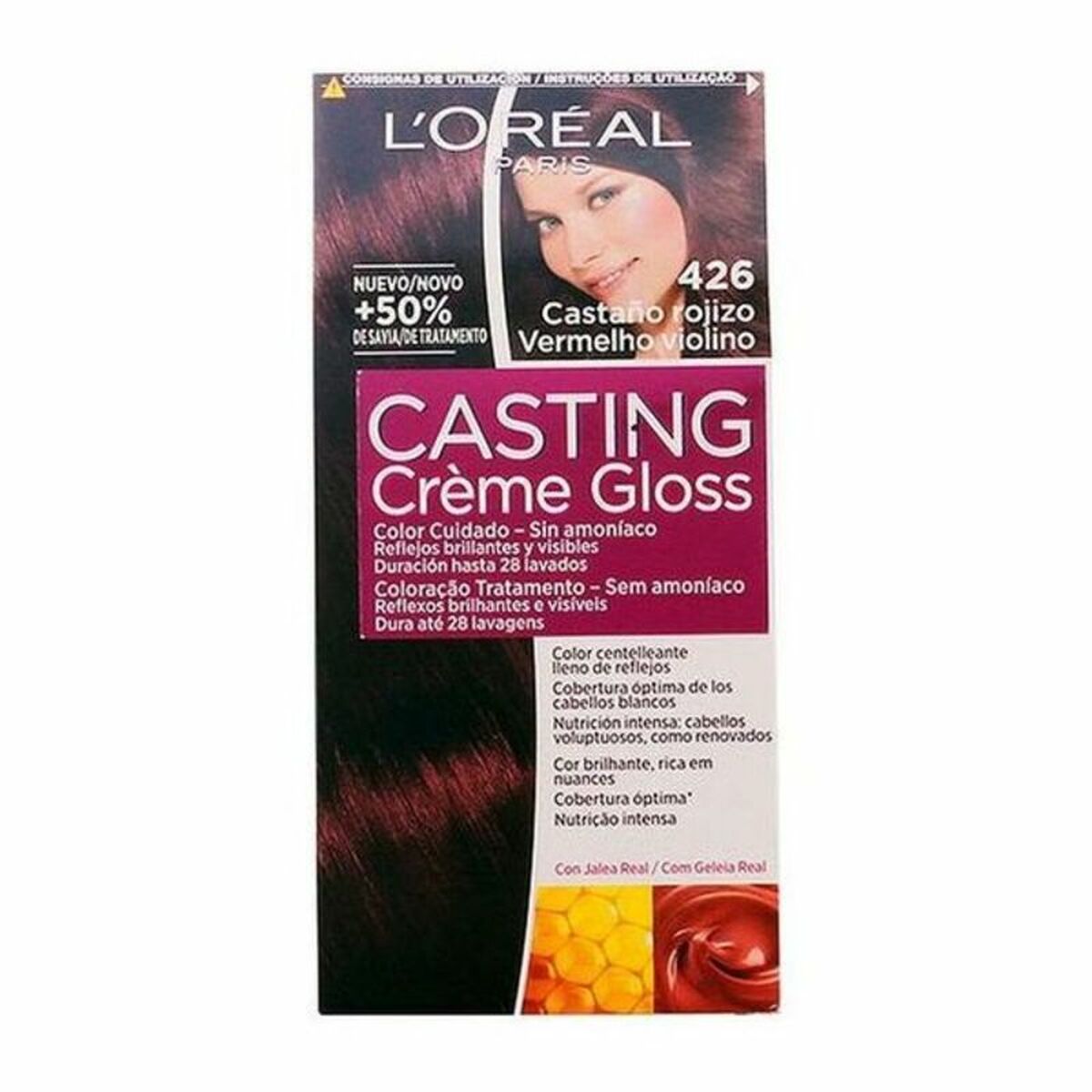 Dye No Ammonia Casting Creme Gloss L'Oreal Make Up Casting Creme Gloss Copper Chestnut 180 ml LOreal Make Up