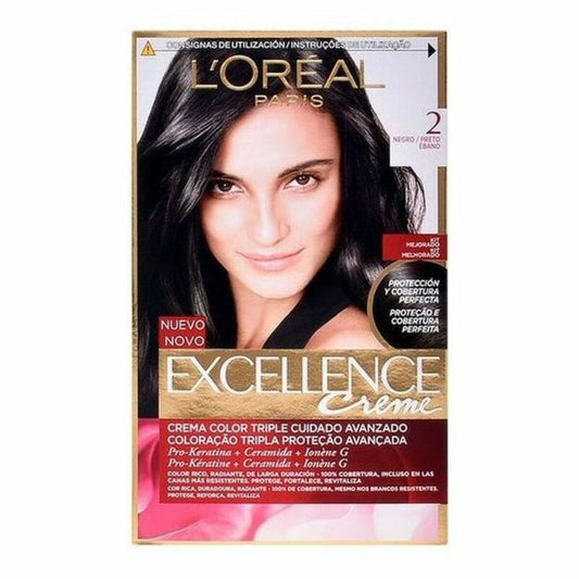 Permanent Dye Excellence L'Oreal Make Up GM000023_026_SABBIA-Brown-EU 39 Nº 9.0-rubio muy claro Nº 8.0-rubio claro 192 ml LOreal Make Up